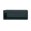 Flush Handle Studio Finish: Black matt Dimensions: 99 x 38 mm Note: Please order screws separately:022.35.225: 22mm Screws for use with all Häfele handles where panel thickness is 16 - 18mm022.35.387: 38mm Screws for use with all Häfele handles where pane