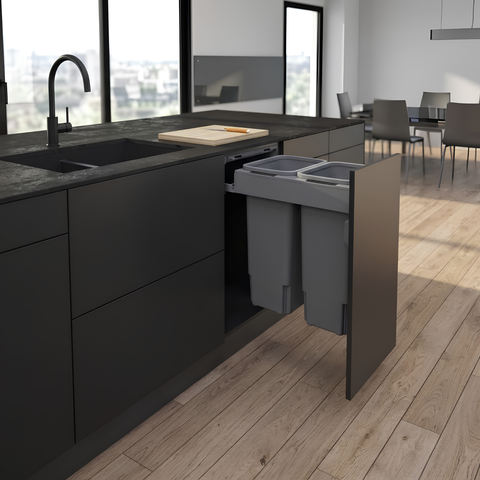 Concelo Pull-Out Bin System | 2 × 13 L – 2 × 35 L