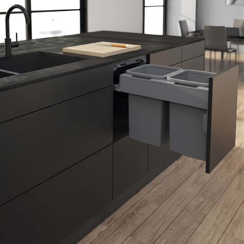 Concelo Pull-Out Bin System | 2 × 13 L – 2 × 35 L