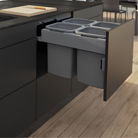 Concelo Pull-Out Bin System | 2 × 13 L – 2 × 35 L