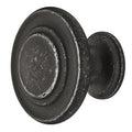 Antique Knob Studio Finish: Antique ironAntique brassAntique pewterBlack mattNickel-plated brushed Dimensions: 34 x 25 mm Note: Please order screws separately:022.35.225: 22mm Screws for use with all Häfele handles where panel thickness is 16 - 18mm022.35