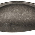Antique Handle Studio Finish: Iron usedAntique brassAntique pewter mattNickel-plated brushedBlack matt Hole centres: 64 mm Dimensions: 104 x 25 mm Note: Please order screws separately:022.35.225: 22mm Screws for use with all Häfele handles where panel thi
