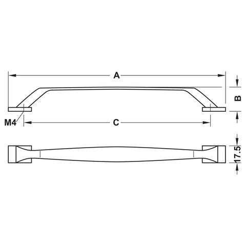 Luxe Furniture Handle | Two Finishes | Three Sizes