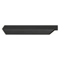 Studio Furniture Handle | 4 Finishes Material: Aluminium Finish: Silver coloured, anodisedStainless steel coloured, anodisedBrass coloured, brushedBlack, matt Hole Centres: 64 mm128 mm256 mm Dimensions: 100 x 44 mm200 x 44 mm350 x 44 mm Note: Please order