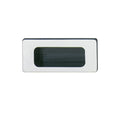 Flush Handle Studio Finish: Outer: Silver coloured mattInside: Black Mounting: For glue fixing Dimensions: 84 x 38 mm Note: Please order screws separately:022.35.225: 22mm Screws for use with all Häfele handles where panel thickness is 16 - 18mm022.35.387