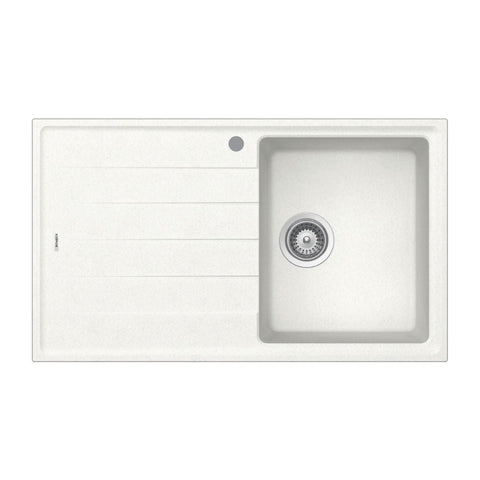 Häfele Quartz single bowl sink with drainer