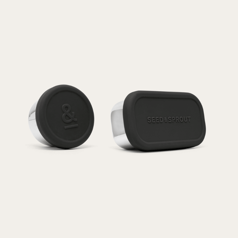 2 Pot Set - Stainless Steel Snack Containers