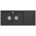 Häfele Quartz double bowl sink with drainer