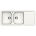 Häfele Quartz double bowl sink with drainer