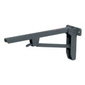 Folding Bracket - Hebgo Material: Steel Version: With locking mechanism Finish: Grey primed Capacity: 250 kg per piece (500 kg per pair) Function: To raise bracket lift support arm and allow to engage automaticallyTo fold down lift the support arm and rel