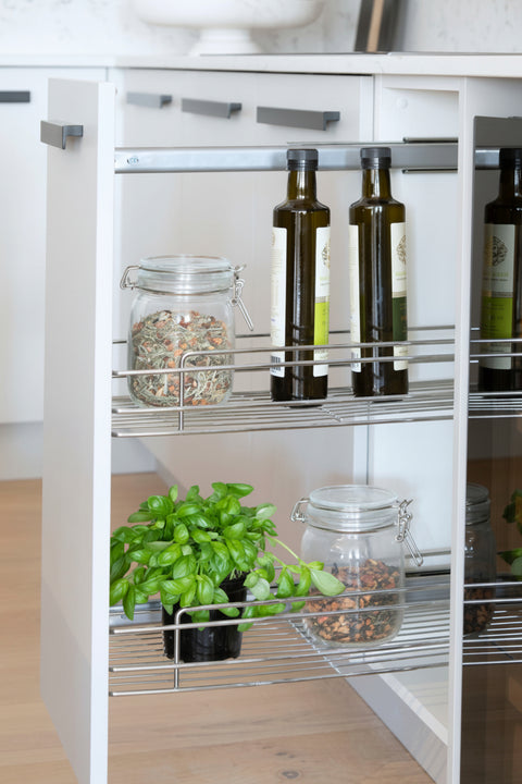 Multi-Purpose Pull Out, 100W Baskets (incl. frame, slides, 2 baskets)