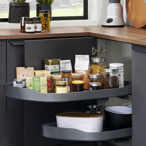 Ninka Trigon blind corner pull-out in dark grey