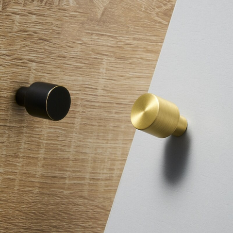 Dylan Solid Brass Knob | Black