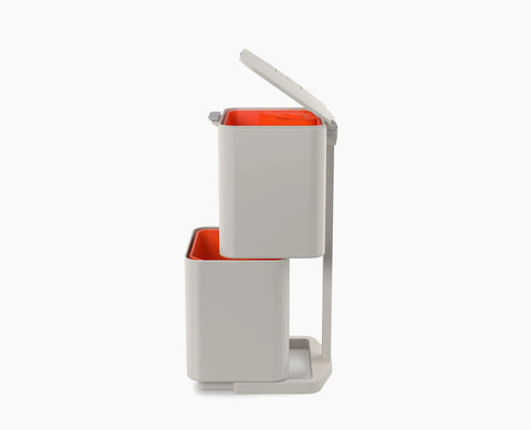 Totem Compact 40L Stone Waste & Recycling Bin Starter Set