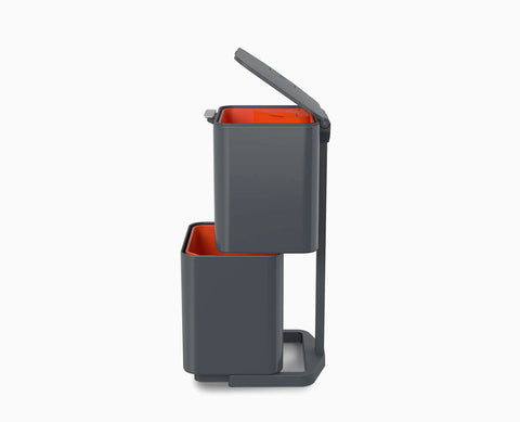 Totem Compact 40L Grey Waste & Recycling Bin Starter Set