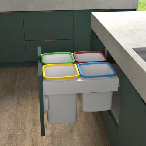 Hideaway Coloured Liner Holders- For Bin Pails