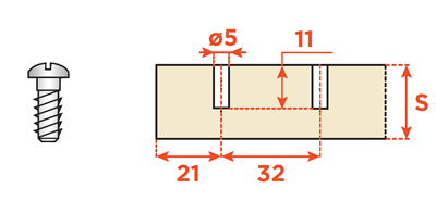 Salice Inline Mounting Plate