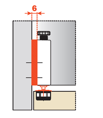 Salice Magnetic Retaining Catch Spacer