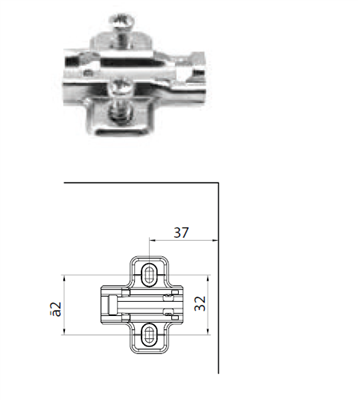Indaux 131sc Mount Plate