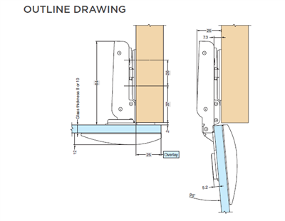 Face Plate Glass Door Gh-J95fp