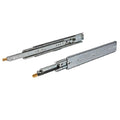 Extra Heavy Duty Runner Version: Full extensionSide mountWith locking feature for holding in closed and open position Material: Steel Finish: Zinc plated Load capacity: 180 kg Fitting to the carcase: Screw fixing Fitting to drawer: Screw fixing Packing: 1