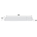 Sliding Pencil Tray - Standard Version: To suit Supraplex drawer with an internal carcase width of 426 mm Material: Plastic Finish: Black Hafele