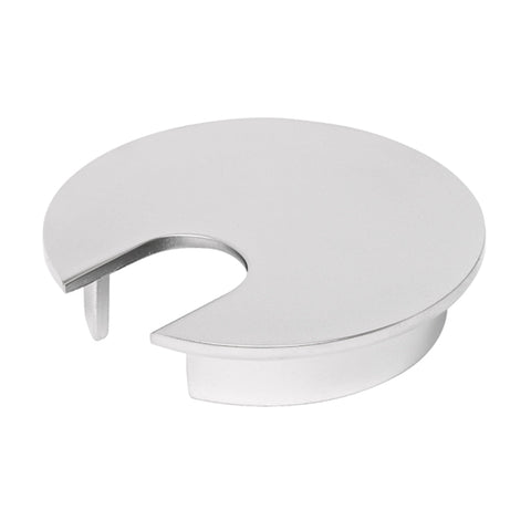 Häfele one-piece circular cable outlet in matt chrome