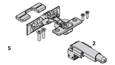 Exedra Smove Hinge Kit