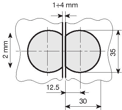 Indaux Zamak Adjustable Hinge For Top Flap Doors