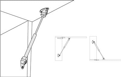 Indaux Pneumatic Upward Lift Set – Timber & Aluminium