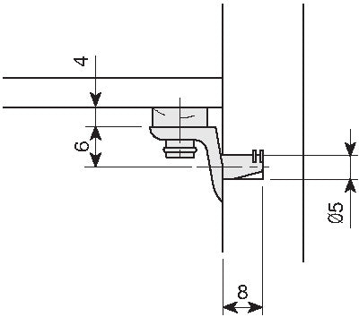 Indaux Metal Shelf Support For Glass With Pivot 9205150