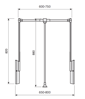 Indaux Double Folding Hanger