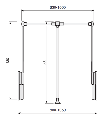 Indaux Double Folding Hanger