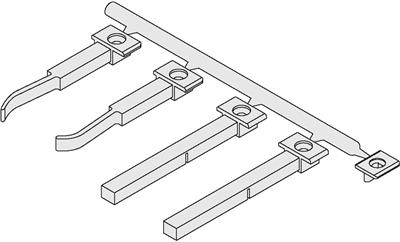Indaux 3m Junior-4 Upper / Lower Track (Removed Silver Anodized)