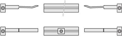 Indaux 3m Junior-4 Upper / Lower Track (Removed Silver Anodized)