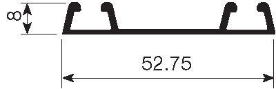 Black Double Lower Track 4.2m 714.242.546