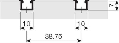 White Single Lower Track 4.2m 714.342.801