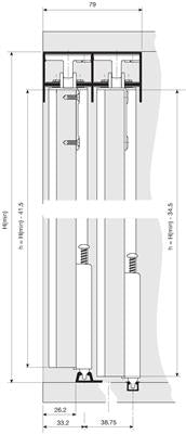 White Single Lower Track 4.2m 714.342.801