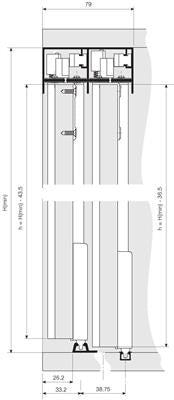 Indaux Junior-6 Indamatic Soft Close 4.2m Track