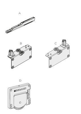 Indaux Junior-6 Indamatic Soft Close Component Set