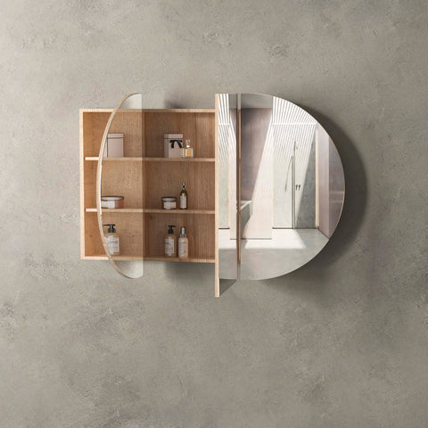 COOGEE Shaving Cabinet 1500mm Natural Oak with Optional LED