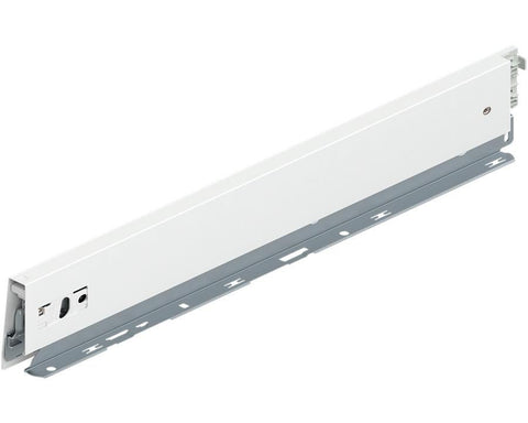 Blum MERIVOBOX drawer side, M height, 450mm, left hand, silk white matt