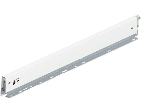 Blum MERIVOBOX drawer side, M height, 550mm, left hand, silk white matt