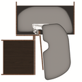 Ninka Trigon blind corner pull-out in dark grey