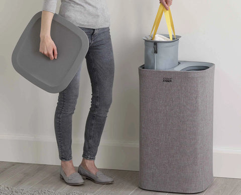 Tota 60L Grey Laundry Separation Basket
