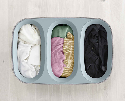 Tota Trio 90L Grey Laundry Separation Basket