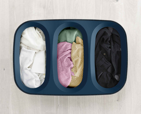 Tota Trio 90L Black Laundry Separation Basket