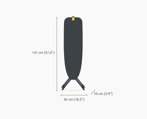Glide Compact Plus 110cm Blue Easy-store Ironing Board with Advanced Cover