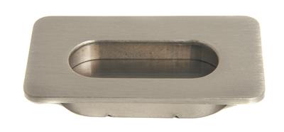Krome Flush Pull Rectangle 64mm Satin Nickel