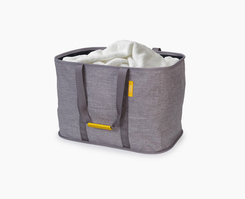 Hold-All™ Max Grey Collapsible 55L Laundry Basket